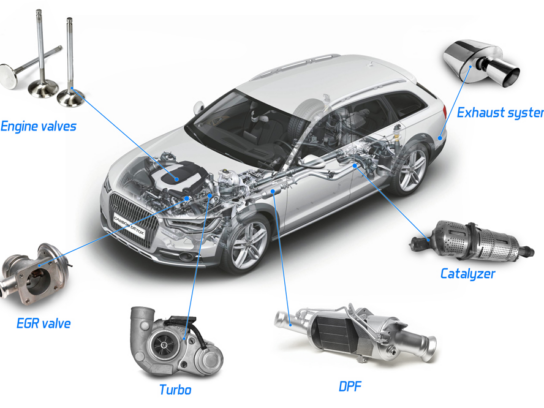 Alla dessa delar rengörs med HHO Carbon Cleaner 6.0 . En personbil rengörs på 20 minuter. Pyrolytisk rengöring med hög värme gör rent 